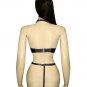 Leather Haltered Body Harness With Thong - Small