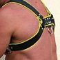 Leather Black/Yellow Harness