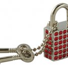 Red Rhinestone Lock