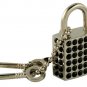 Black Rhinestone Lock