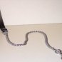 Chrome Leather Handle Chain Leash