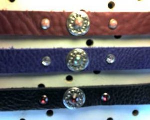 Red Leather Choke Collar