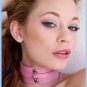 Pink Bound Leather Collar