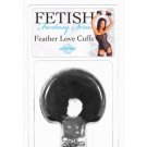 Feather Love Cuffs - Black