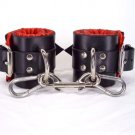 Red Satin Lined Ankle Cuffs