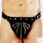 Leather Web Studded Jock Short