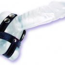3 Piece Black Leather Cock and Ball Divider