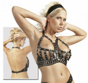 Leather Buckled Fetish Top