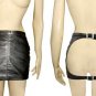 Leather Fetish Fantasy Punk Spanking Skirt - Small