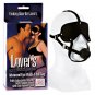 Lover's Headgear Advanced Mask With Gag - Black