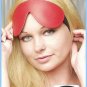 Blindfold Leather Red Padded