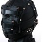 Leather Snapon blind fold and Mouth Gag