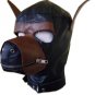 Large Leather Fetish & Bondage Puppy Zipper Mask