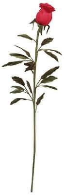 Rose Bud Feather Tickler Red