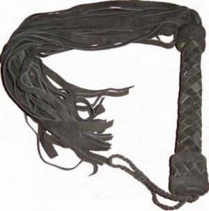 Leather Black Flogger
