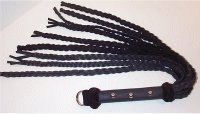 Leather Basic Flat Braid Black