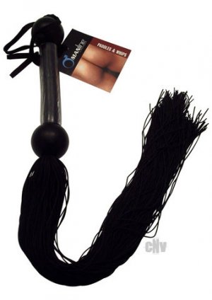 22" Black Rubber Whip