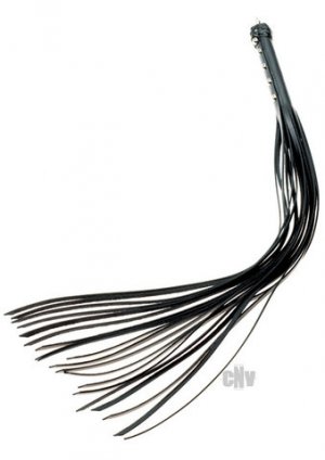 30" Strap Whip - Black Leather