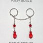 Pussy Dangles - Ruby Crystals