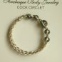 Beaded Braided Cock Circlet 5 - Hematite