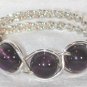Beaded Braided Cock Circlet 5 - Amethyst