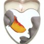 Edible Peach Candle 4 oz