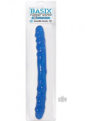 16 Inches Basix  Double Dong - Blue