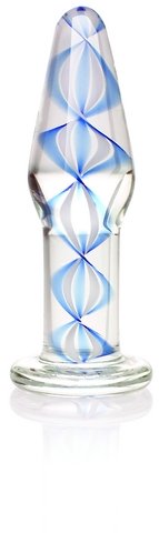 Blue/White Helix Plug