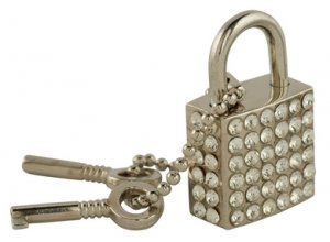 Clear Rhinestone Lock