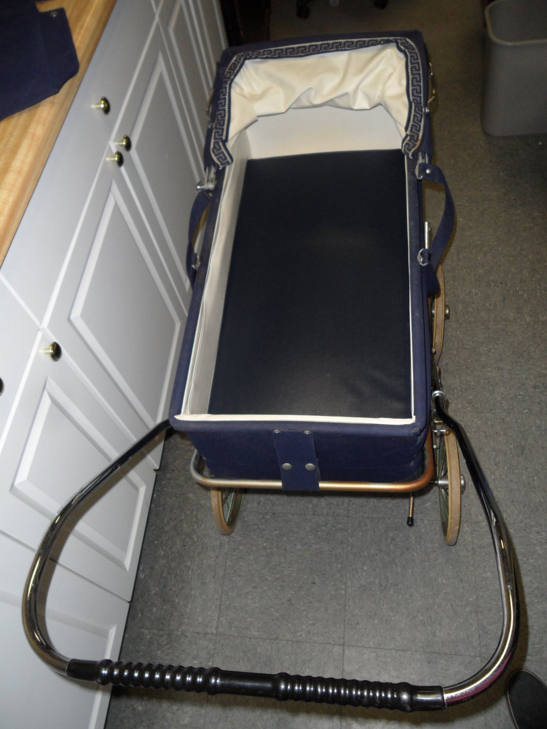 navy carriage dolls pram