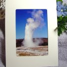 Photo Greeting Card w/Envelope, 5x7 Size, Old Faithful Geyser, Yellowstone National Park Photo