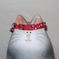 Handmade Cat Safety Collar, Breakaway Style in Red Polka Dot Cotton Fabric, Soft, Lightweight