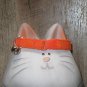 Solid Orange Breakaway Cat Collar, Safety Collar in Orange Cotton Fabric, Kitty Convict Project