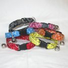 Bandana Print Cotton Breakaway Cat Collar, Safety Collar in Cotton Fabric in Many Color Choices