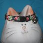 Cherry Print Cotton Breakaway Cat Collar, Safety Collar, Soft and Comfortable