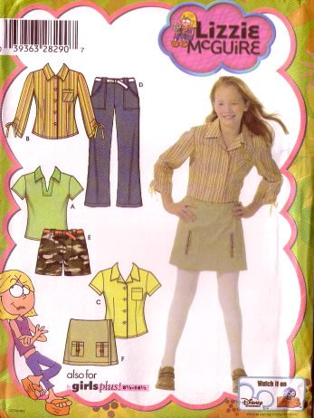 simplicity mcguire lizzie shirt skort pants pattern