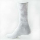 SS1 Mens Man Super Sport Socks Pack of 12 Crew high Long Cutton All White
