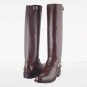 RAVEN Men Motorcycle Engineer California Highway Police Patrol Tall Biker Boots Shoes Buckle