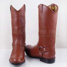 CONGO MENS 12" MOTORCYCLE BIKER HARNESS LEATHER HALF MID CALF BOOTS