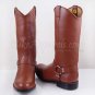 CONGO MENS 12" MOTORCYCLE BIKER HARNESS LEATHER HALF MID CALF BOOTS