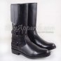 PHOENIX Womens 12" Mid Calf High Motorcycle Leather Rally Boots