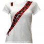 Tartan Lace-Up T-shir