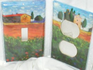 Tuscan Design Light Switch plate cover Single set