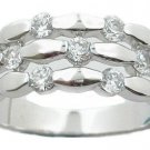 1.50ct BRILLIANT CUT SIMULATED DIAMOND ANNIVERSARY BAND RING