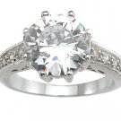 2.19ct BRILLIANT CUT SIMULATED DIAMOND ENGAGEMENT WEDDING RING