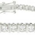 10.88ct BRILLIANT CUT SIMULATED DIAMOND BRACELET