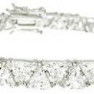 12.50ct TRILLION CUT SIMULATED DIAMOND BRACELET
