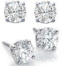 1.0ct ROUND BRILLIANT CUT SIMULATED DIAMOND EARRINGS