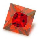 1.0CT FLAWLESS PRINCESS CUT RUBY SIMULATED DIAMOND