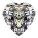 1.00CT FLAWLESS HEART CUT RUSSIAN SIMULATED DIAMOND